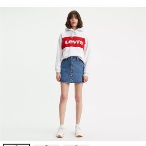 Levi’s Button Front Mini Skirt Sz 29